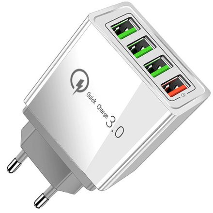 Quick Charge 3.0 4xUSB gyorstöltő adapter