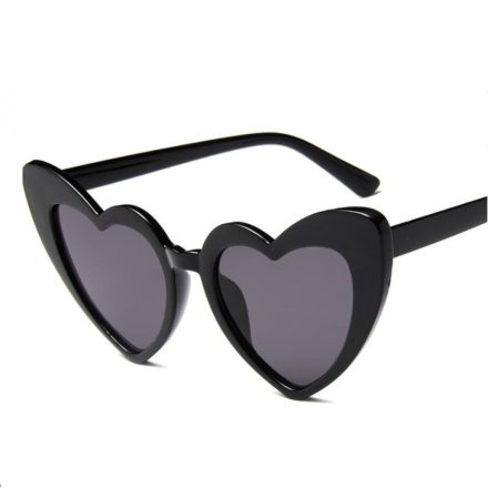 Fekete szív napszemüveg / Party szemüveg